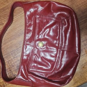 Small red Coach satchel